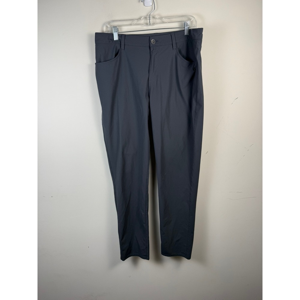 Vuori Aim Pant Mens Charcoal Grey Technical Stretch Chino Trousers Size 36